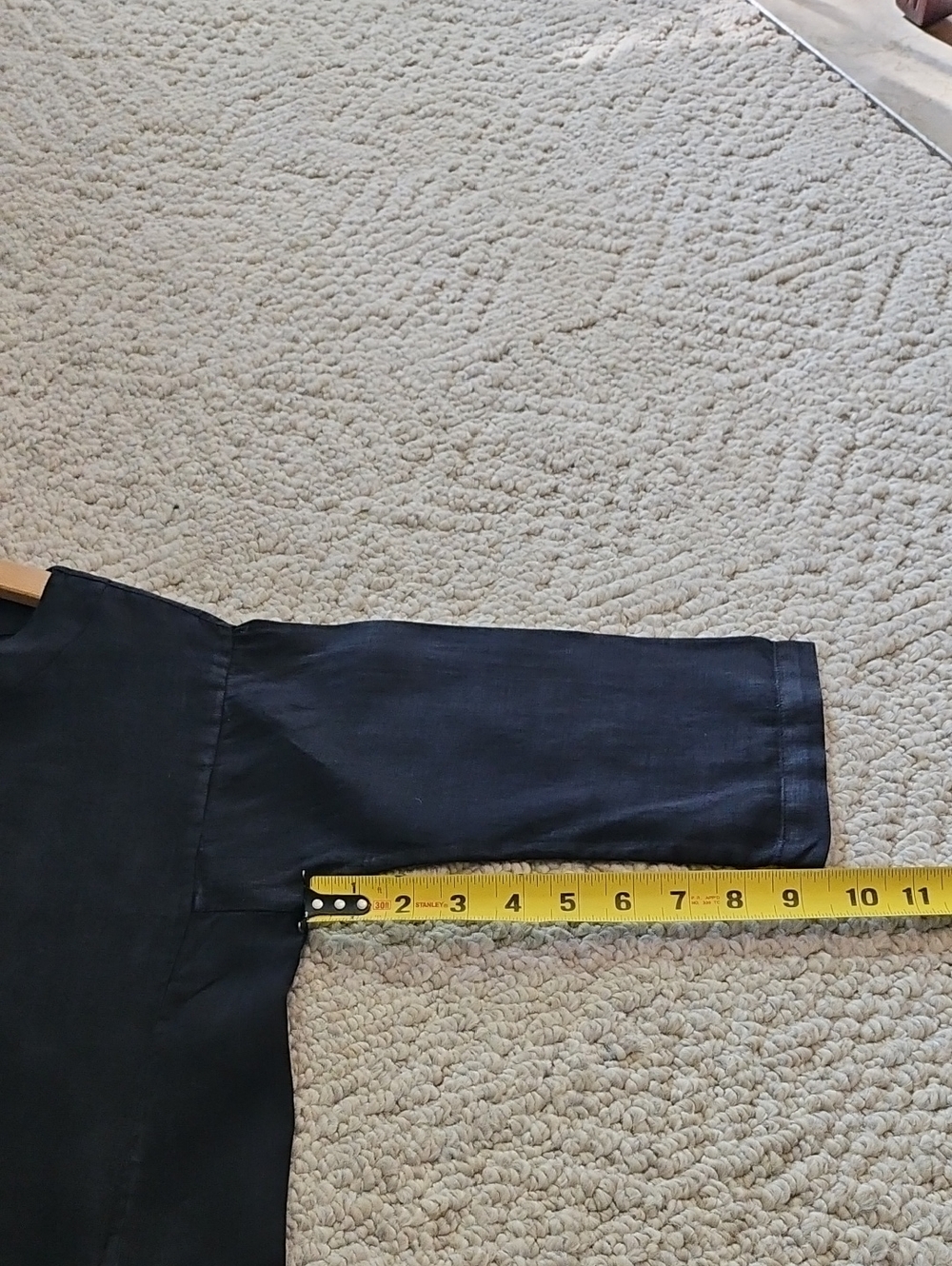 Sugar Candy Mountain 100% Linen Black Dress Size Med - Picture 8 of 8
